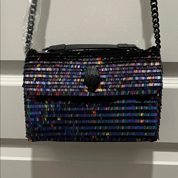 Kurt Geiger Multicolor Sequin Shoulder Bag🖤💜💙🩷 - Picture 8 of 12